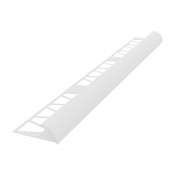 Раскладка-уголок под плитку 9-10 мм (наруж.) 2,5 м белая