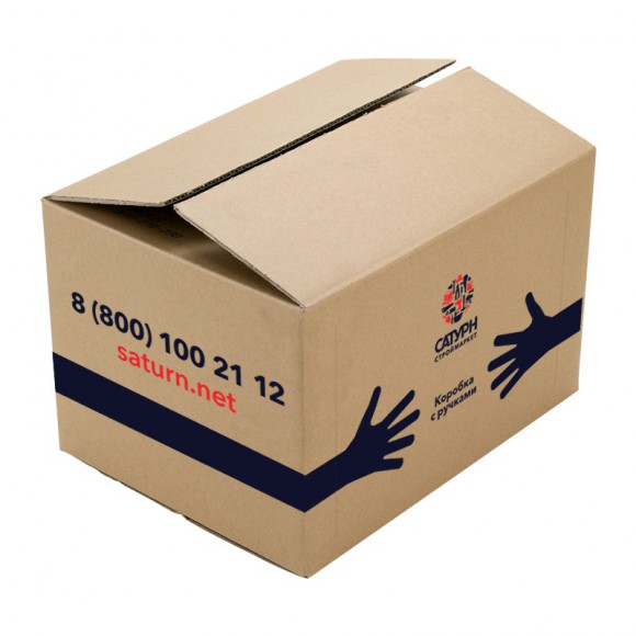 Коробка упаковочная САТУРН большая 550х380х300 мм (картон)