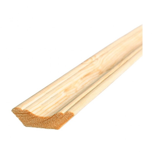 Галтель деревянная гладкая, клееная, 22х2500 мм