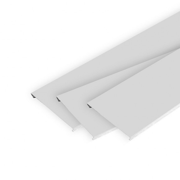 Набор реечного потолка 2х1 м S150 белый жемчуг с мет. полосой