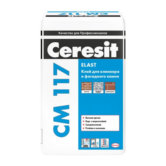 Клей универсальный для плитки Ceresit CM 117, 25 кг