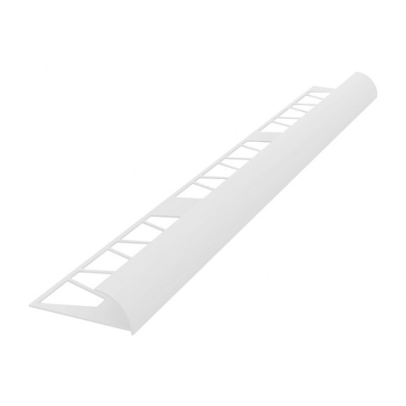 Раскладка-уголок под плитку 11-12 мм (наруж.) 2,5 м белая