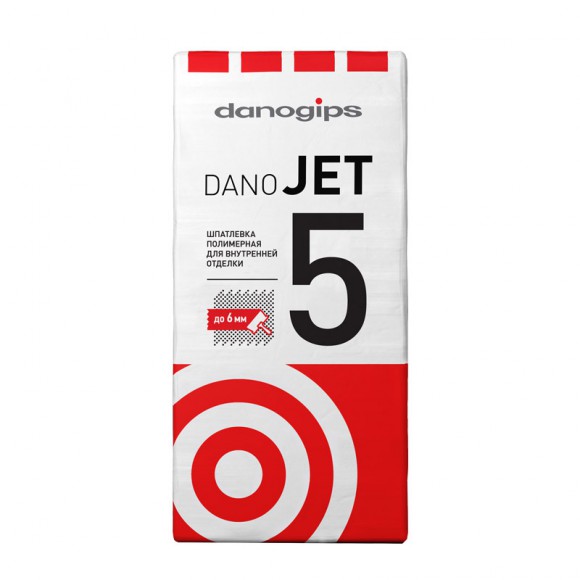 Финишная полимерная шпаклевка Danogips Dano Jet 5, 25 кг
